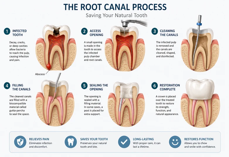 root canal treatment stages