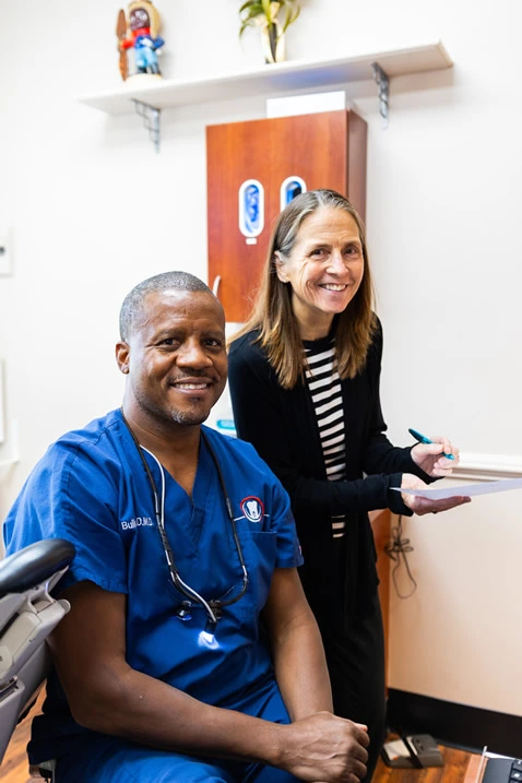south jersey center for advanced dentist team member dr bullock with team member south jersey center for advanced dentist team member dr bullock with team member